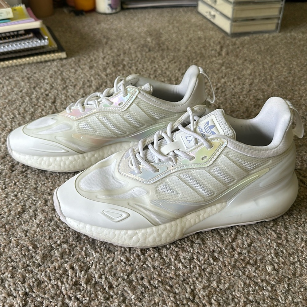 adidas originals ZX 2K BOOST 2.0 Lifestyle Shoes Women's Low-top White/purple